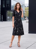 Kleid in Wickeloptik 